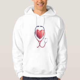 Moletom Heart Stethoscope Love Hoodie