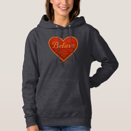 Moletom Heart with Believe in Gold