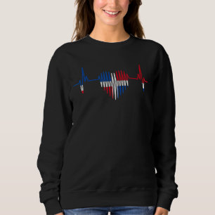 Moletom Heartbeat República Dominicana Bandeira República