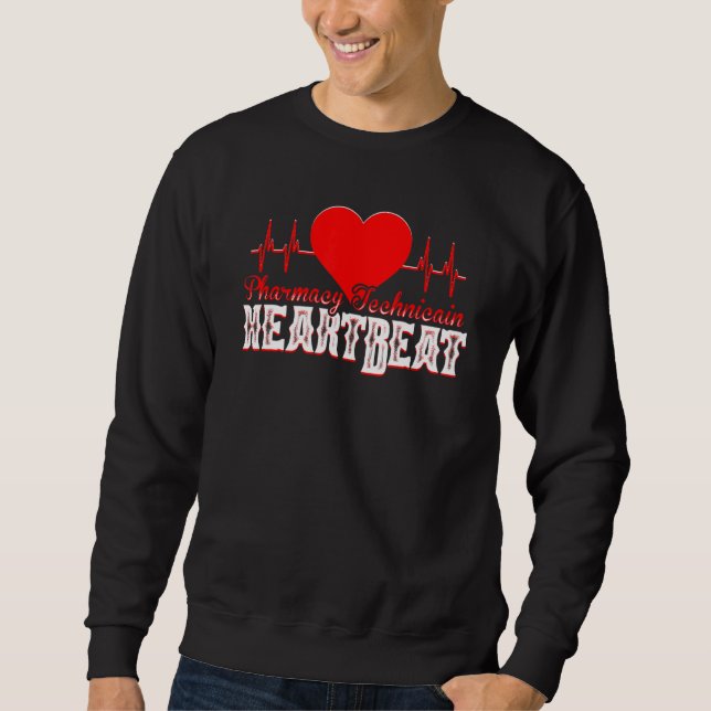 Moletom Heartbeat Técnico da Farmácia da Pharma Tech (Frente)