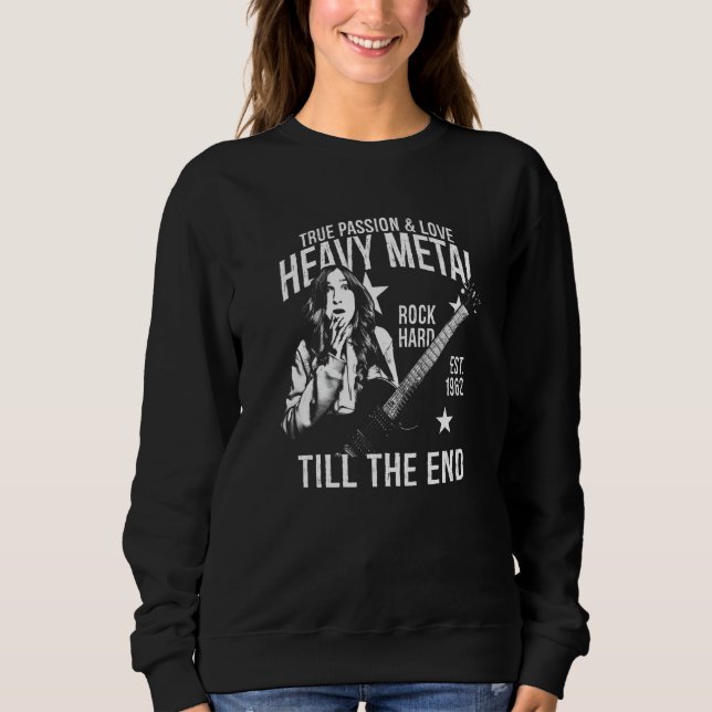Moletom Heavy Metal Girl Est 1962 (Frente)