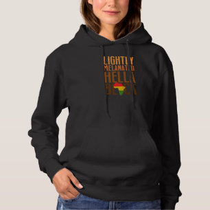 Moletom Hella Black History Melanin Afri ligeiramente Mela