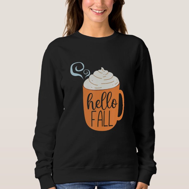 Moletom Hello Fall Coffee Hot Cocoa (Frente)