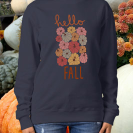 Moletom Hello Fall Multi Colored Pumpkin Sweatshirt