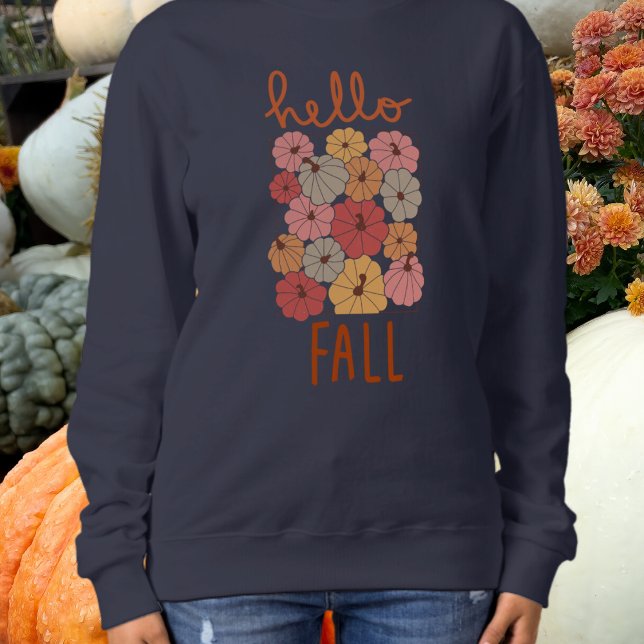 Moletom Hello Fall Multi Colored Pumpkin Sweatshirt (Criador carregado)