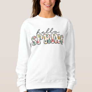 Moletom Hello spring Retro floral 
