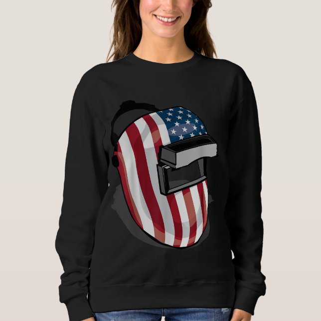 Moletom Helmet De Bandeira Americana Shape Welder Gif (Frente)