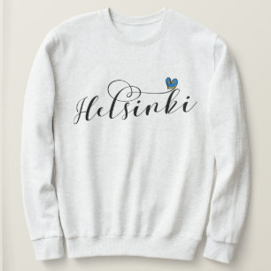 Moletom Helsinki Flag In Heart, Finlândia