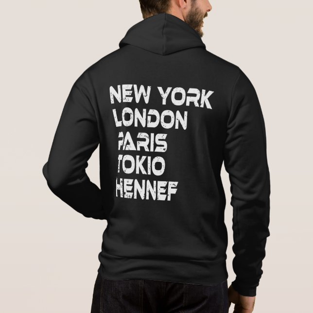 Moletom Hennef New York London Tokio Paris Hoodie (Verso)