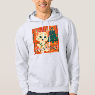 Moletom Here Comes Santa Claws! Funny Santa Cat