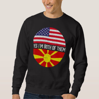 Moletom Heri da família de bandeiras norte-americana Half