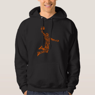 Moletom Herren Hoddie mit Basketballspieler Motiv