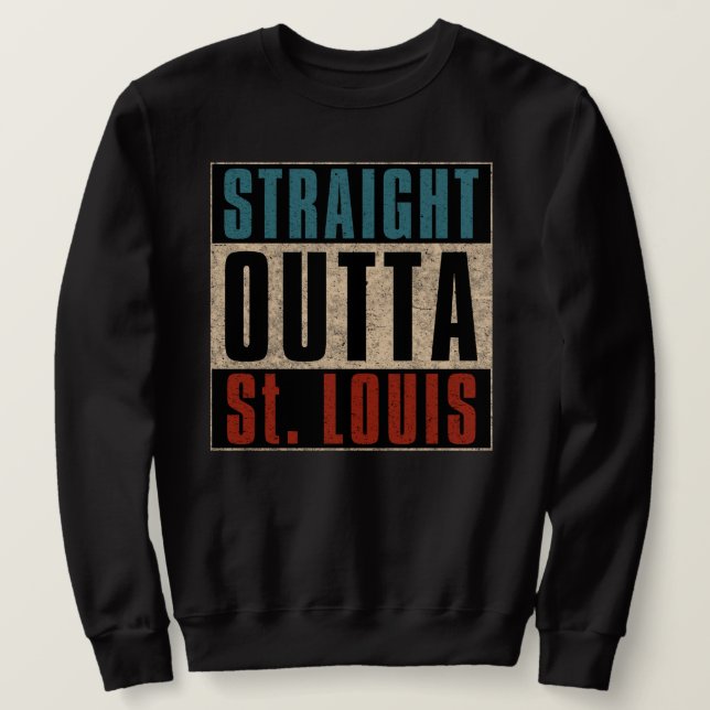 Moletom Hetero fora da Rua, Louis Missouri MO (Frente do Design)