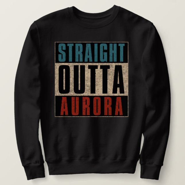 Moletom Hetero Outta Aurora Colorado CO (Frente do Design)