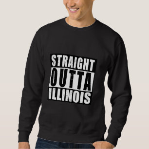 Moletom Hetero Outta Illinois EUA Orgulho Estatal Viagem d
