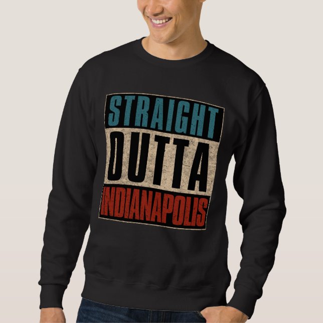 Moletom Hetero Outta Indianapolis Indiana NOS EUA (Frente)