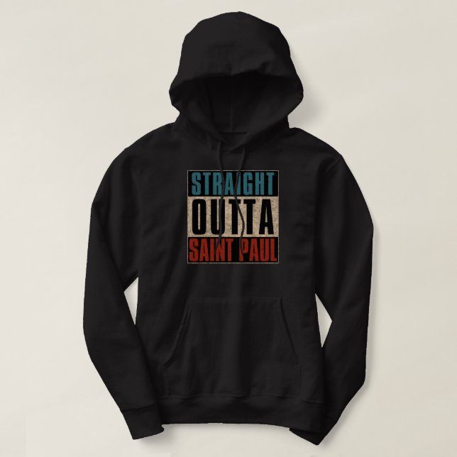 Moletom Hetero Outta Santo Paul Minnesota MN (Frente do Design)