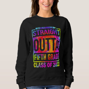Moletom hetero Tiedye para Graduação 2022 Fora do 5 5º Gr