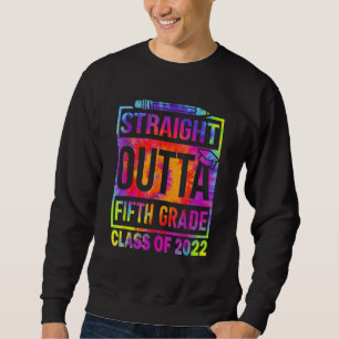 Moletom hetero Tiedye para Graduação 2022 Fora do 5 5º Gr