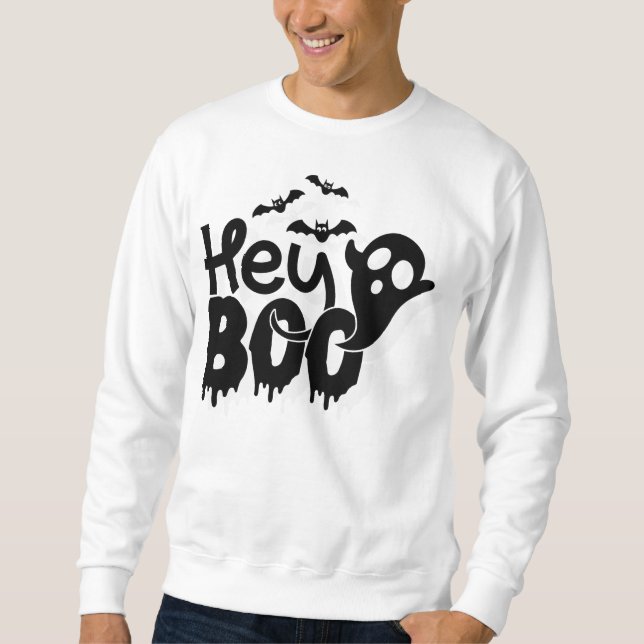 Moletom Hey Boo Funny Halloween (Frente)