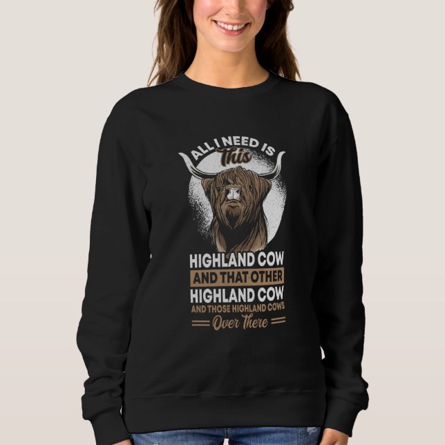 Moletom Highland Cow Apparel Highland Cattle Farmer (Frente)