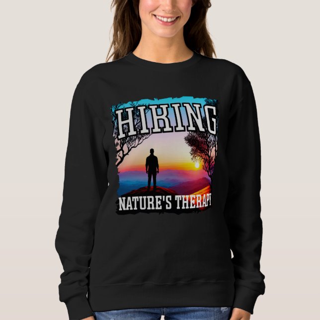 Moletom Hiking nature s therapy sunset hiking (Frente)