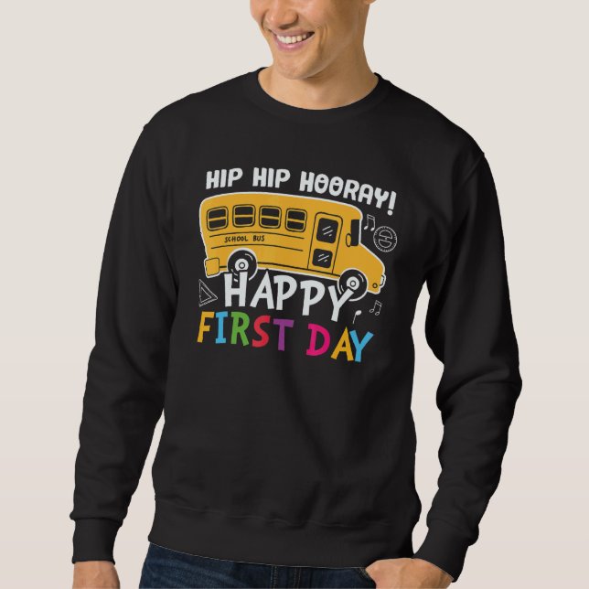 Moletom Hip Hip Hooray Feliz 1º Dia, Grau 1rua (Frente)