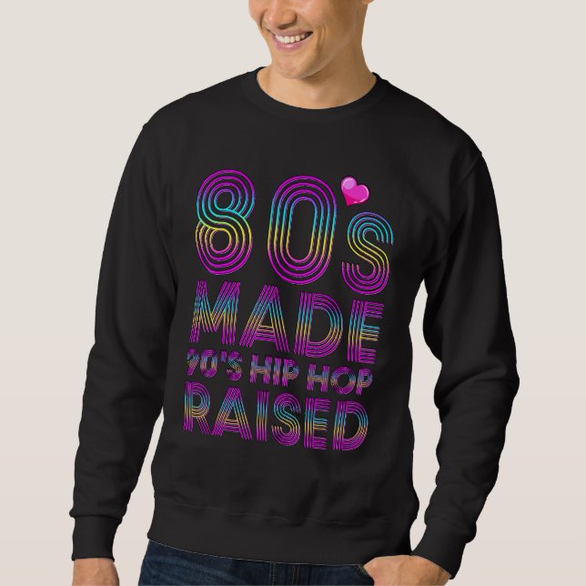 Moletom Hip Hop criado de 90's com o anos 80 1 (Frente)