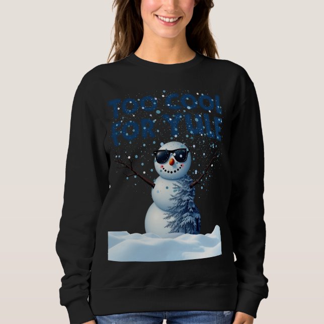 Moletom Hip Snowman Holiday Design - Sweet shirt (Frente)