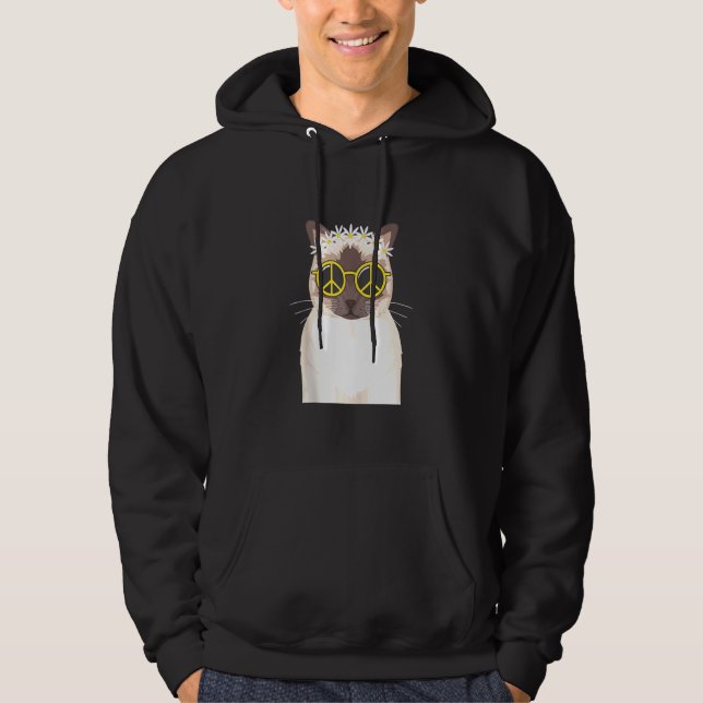 Moletom Hippie Cat Hippie Soul Peace (Frente)