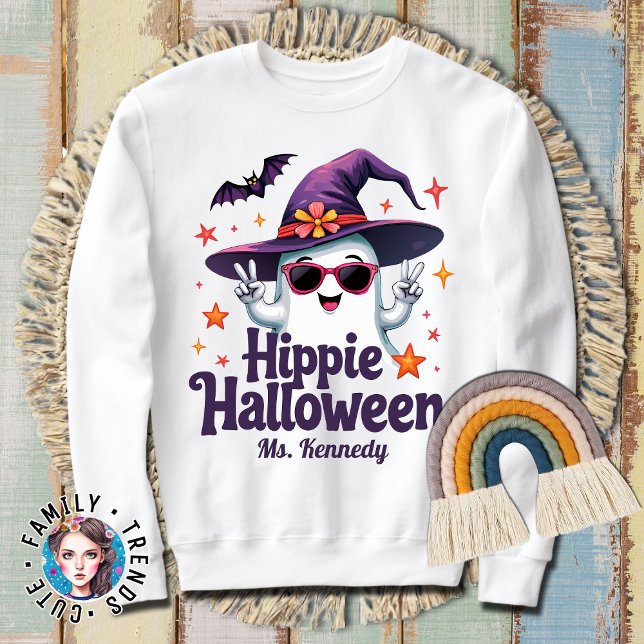 Moletom Hippie Groovy Spooky Season Halloween Costume (Criador carregado)