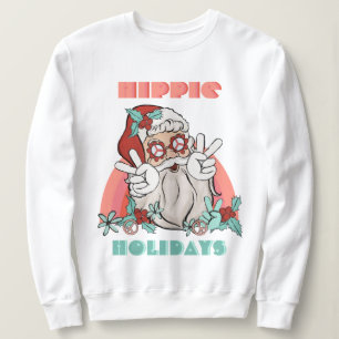 Moletom Hippie Holidays Natal Groovy Papai Noel