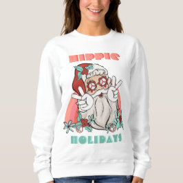 Moletom Hippie Holidays Natal Groovy Papai Noel