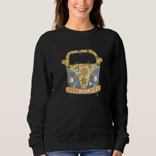 Moletom Hippie Kostm Peace Love Flower Power Retro Camper