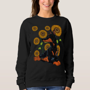 Moletom Hippie Sunflower Dog Pet Owner Animal Floral Dobe
