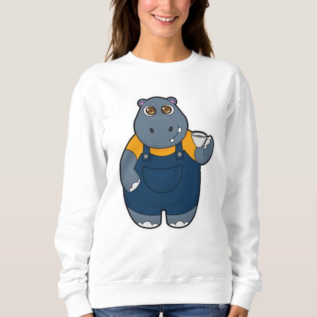 Moletom Hippo com Taça de Café (Frente)