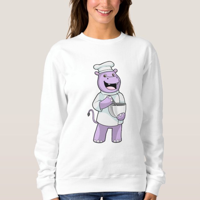 Moletom Hippo como Chef com Bowl (Frente)