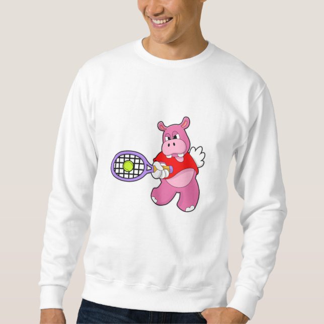 Moletom Hippo em Tênis com raquete Tênis (Frente)