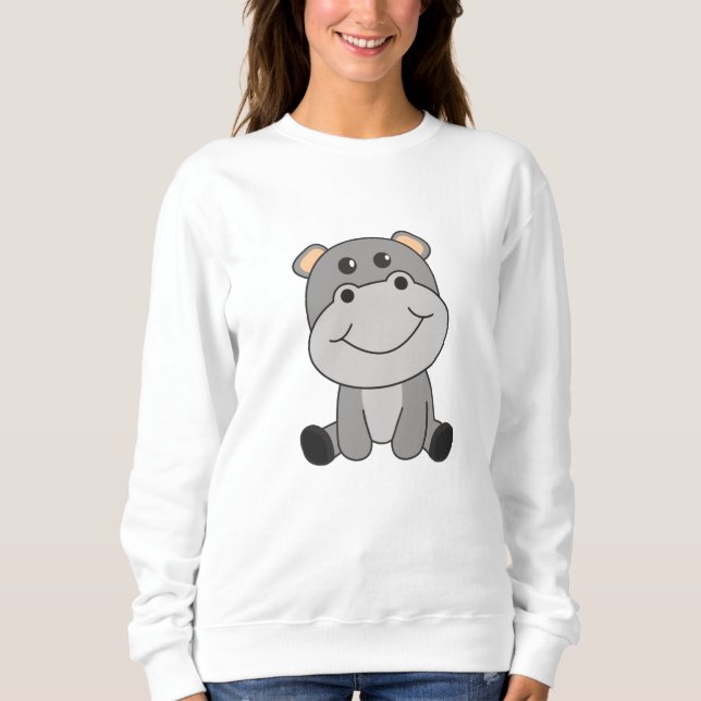 Moletom Hippo Hippo Cuecas Para Crianças Hippos (Frente)