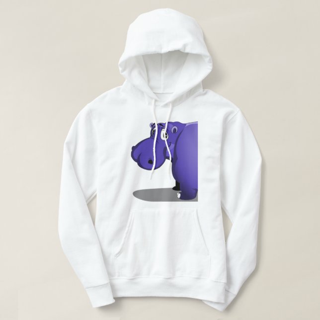 Moletom Hippo Hoodie Roxo (Frente do Design)