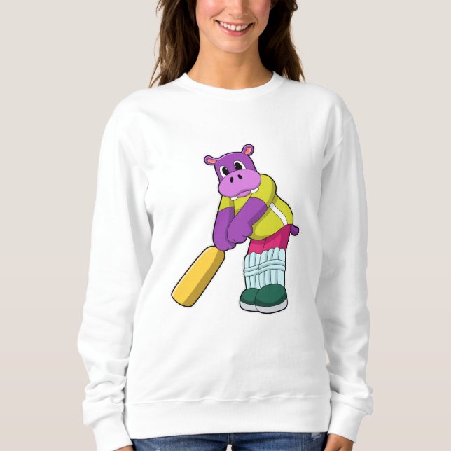 Moletom Hippo no Cricket com morcego de Cricket (Frente)