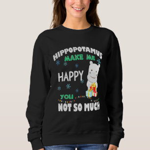 Moletom Hippopotamus me faz feliz