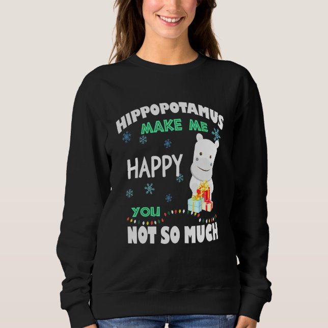 Moletom Hippopotamus me faz feliz (Frente)