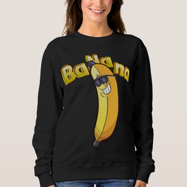 Moletom Hipster Banana Funny Vegan Fruta Gift. (Frente)
