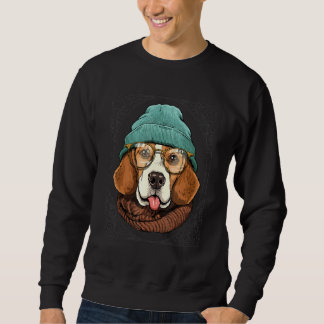 Moletom Hipster Beagle Dog Animal Wearing Sunglasses Puppy