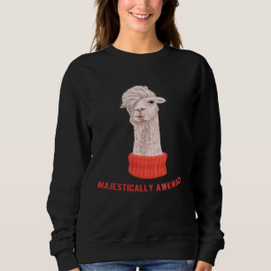 Moletom Hipster lama majesticamente incômoda para o amor a