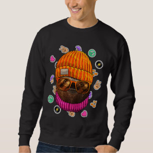 Moletom Hipster Largura Geek Óculos de Nerd Amor Animal Pa
