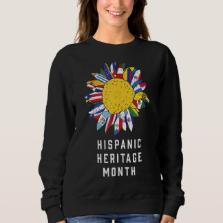 Moletom Hispanic Heritage Month Latino Countries Flags Ret