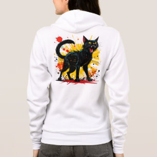 Moletom Hissing Defensive Black Cat Women's