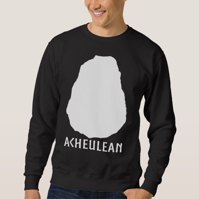 Moletom Hist Humano da Antropologia Ax Acheulean (Frente)